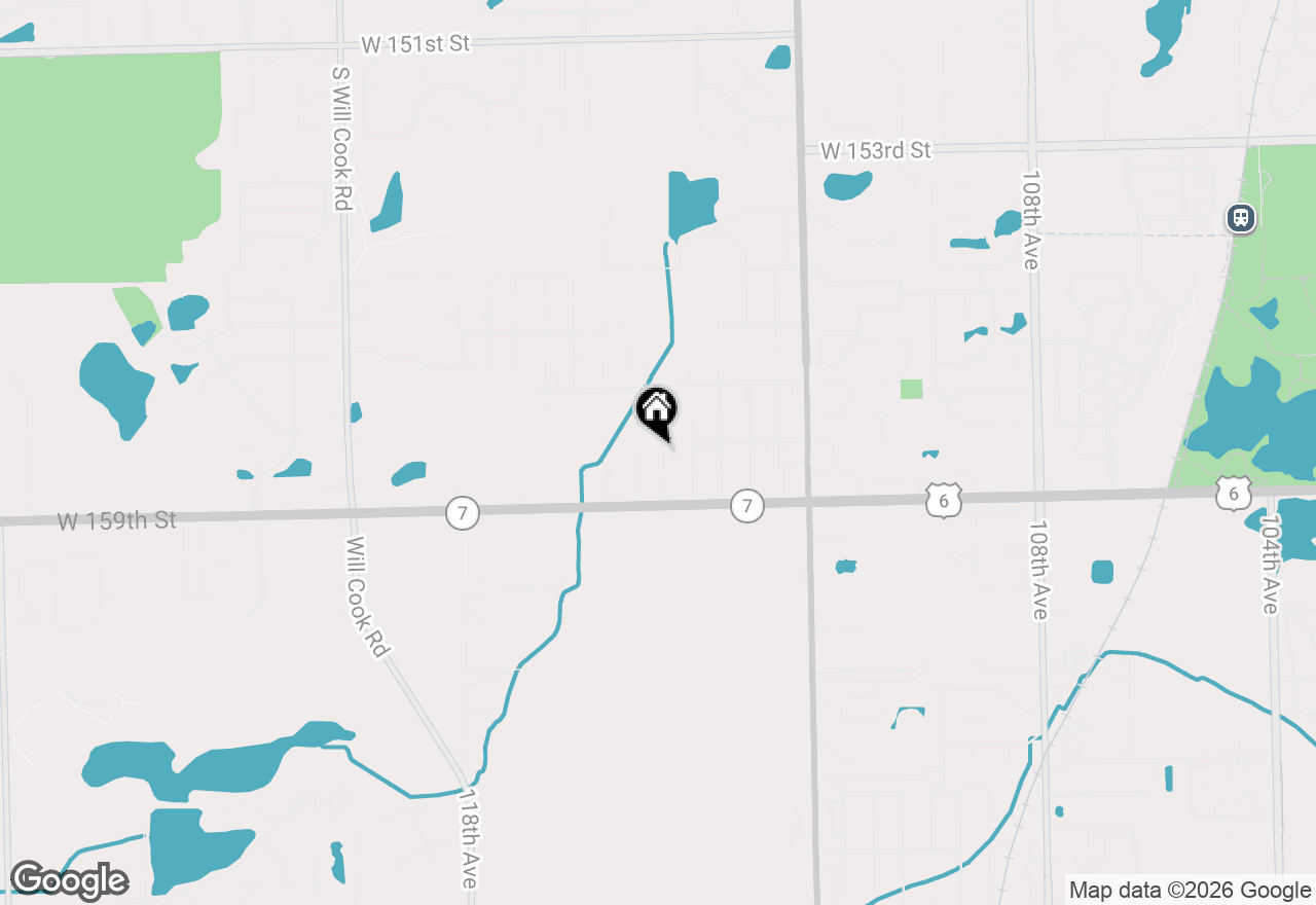 Map of 15800 114th Court, Orland Park, IL 60467