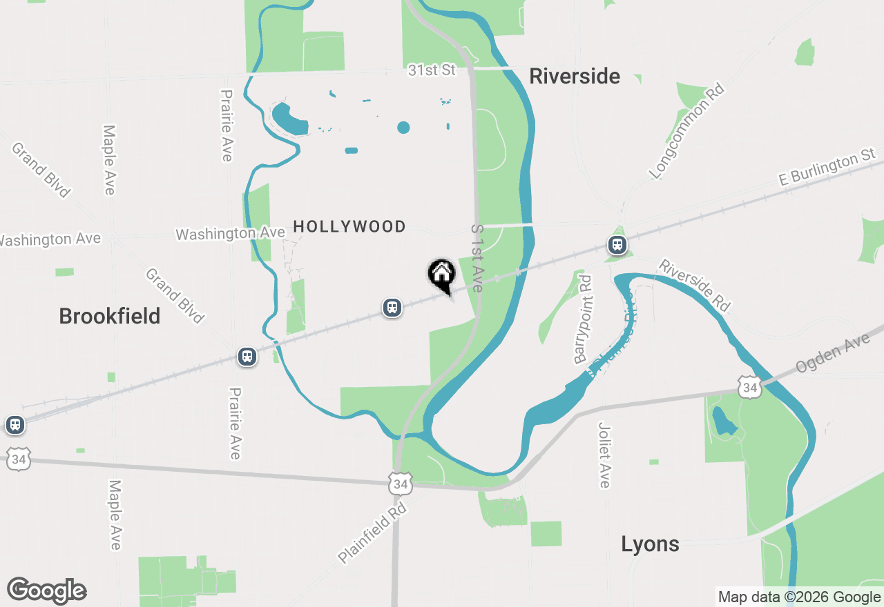 Map of 198 W Quincy Street, Riverside, IL 60546