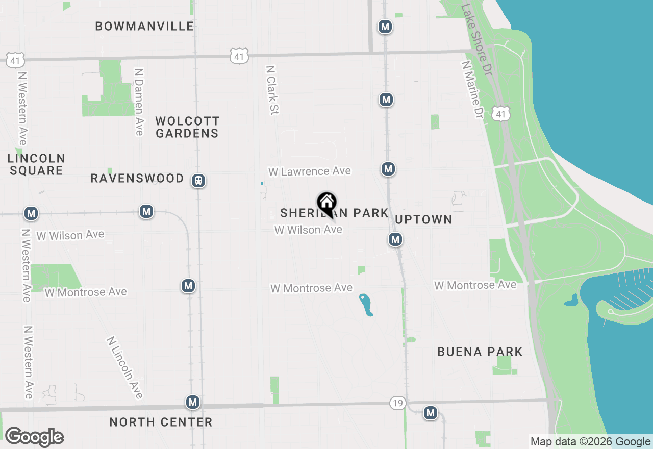 Map of 4609 N Beacon Street #3F, Chicago, IL 60640