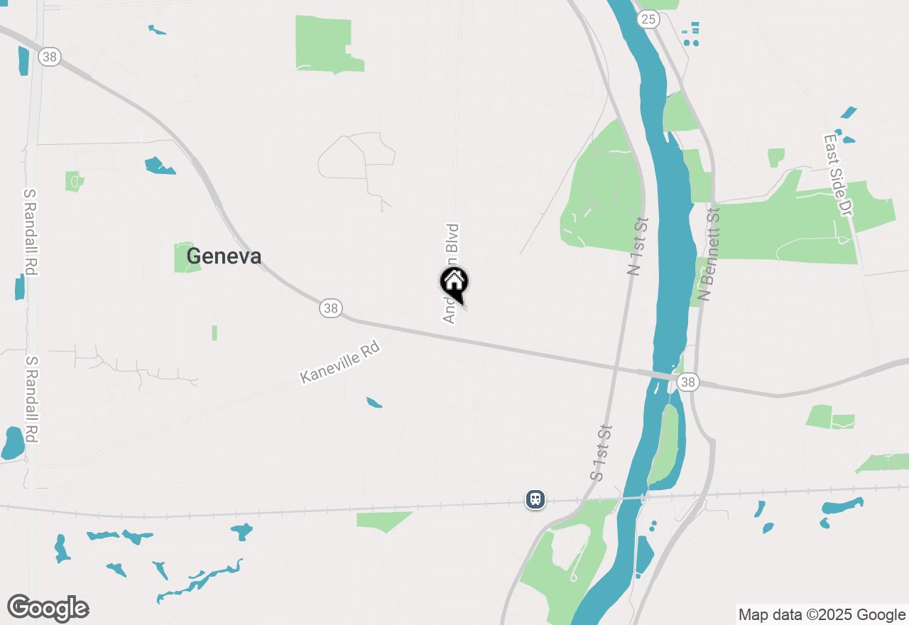 Map of 107 Anderson Boulevard, Geneva, IL 60134