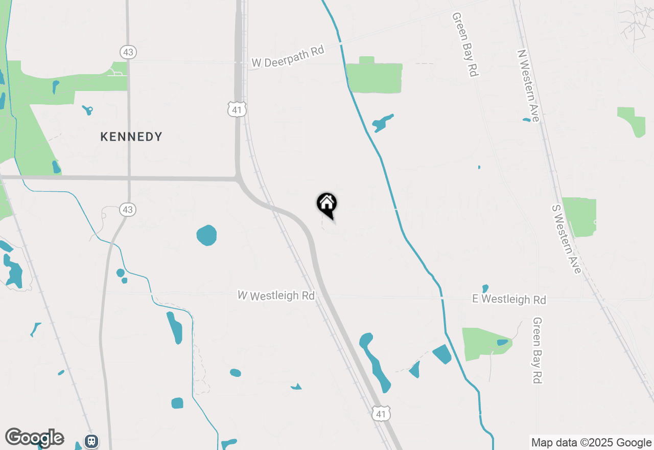 Map of 120 S Basswood Road, Lake Forest, IL 60045
