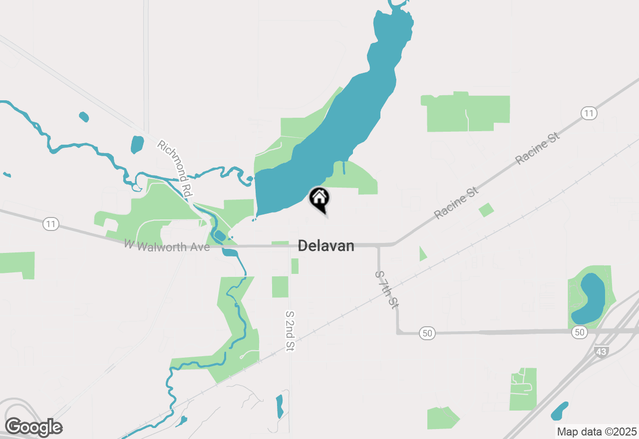 Map of 206 N Fourth St, Delavan, WI 53115