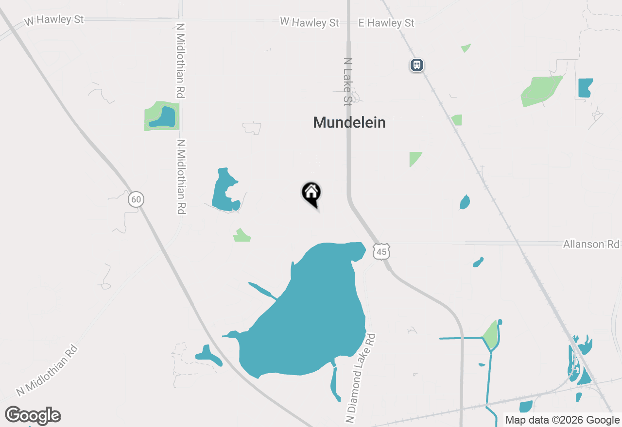 Map of 410 E North Shore Drive, Mundelein, IL 60060