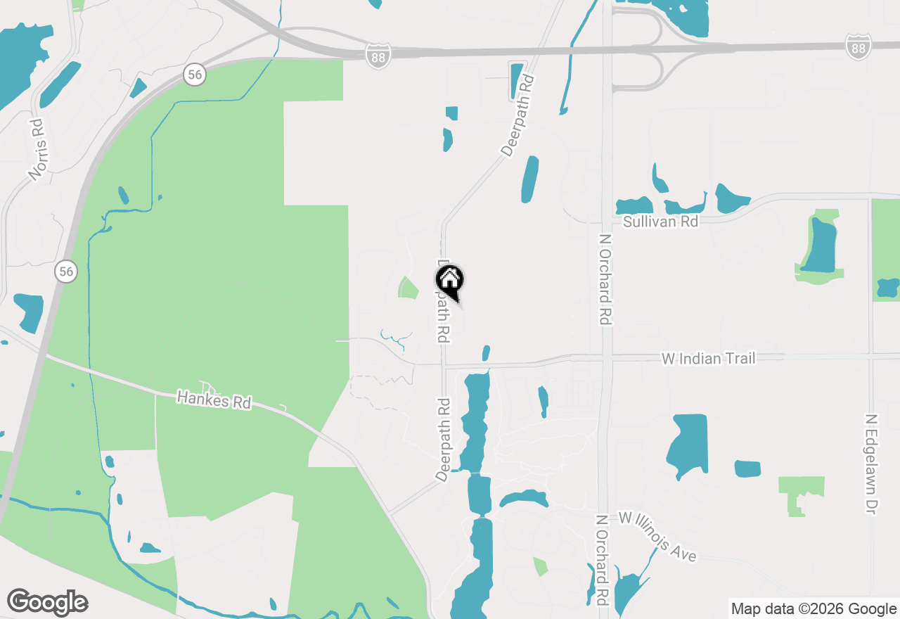 Map of 1335 Deerpath Road, Aurora, IL 60506