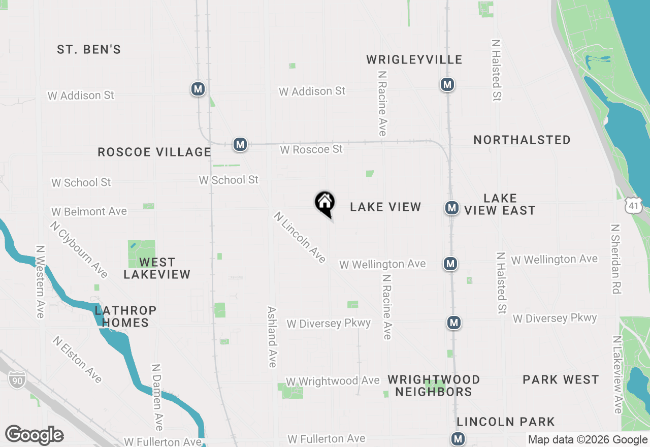 Map of (Address confidential), Chicago, Illinois 60657