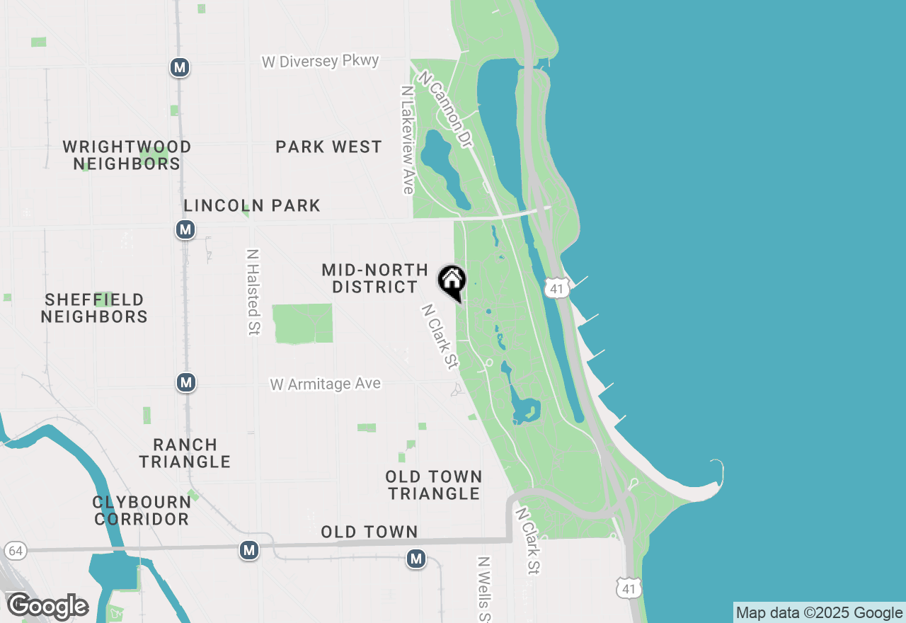 Map of 2144 N Lincoln Park West #4C, Chicago, IL 60614