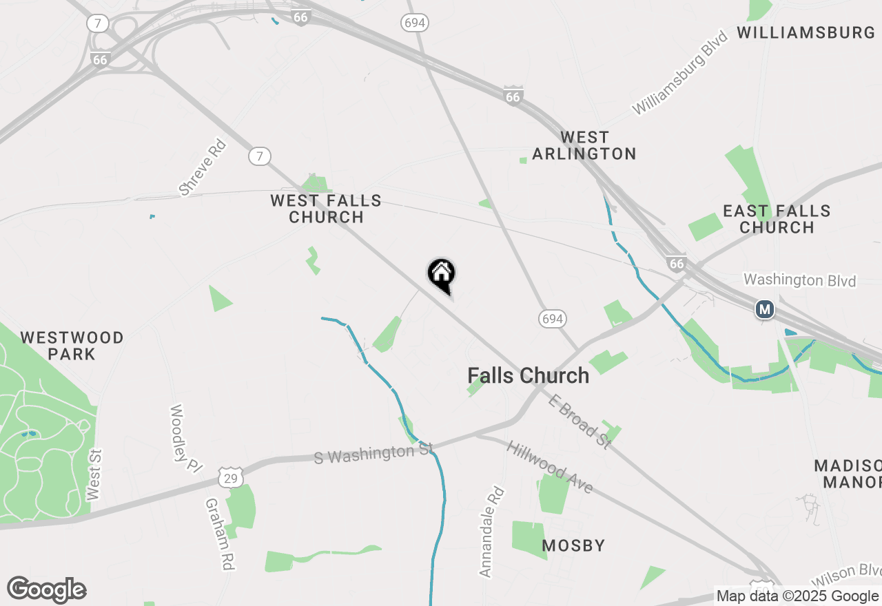 Map of 444 W Broad Street #215, Falls Church, VA 22046