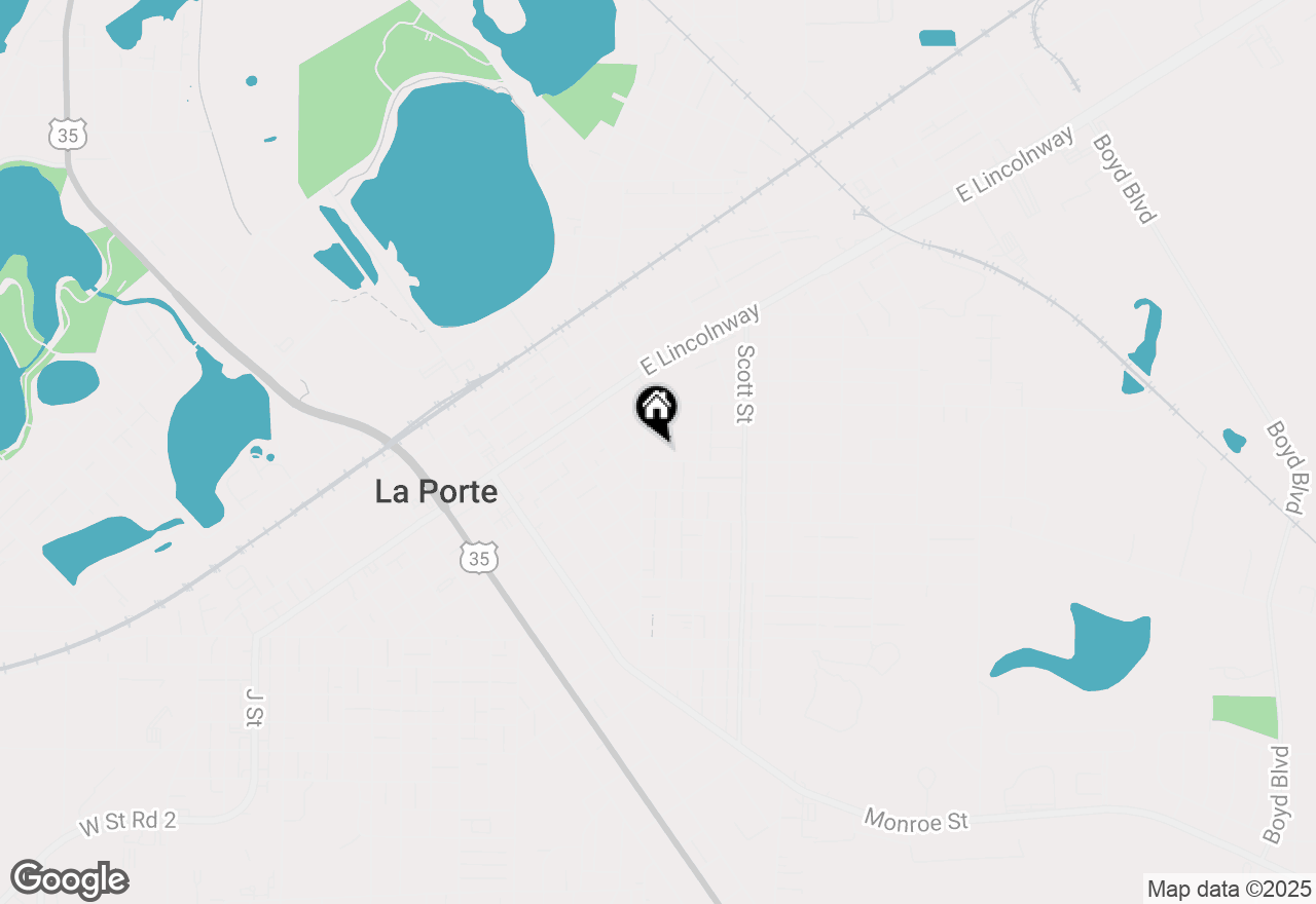 Map of 211 Rose Street, La Porte, IN 46350