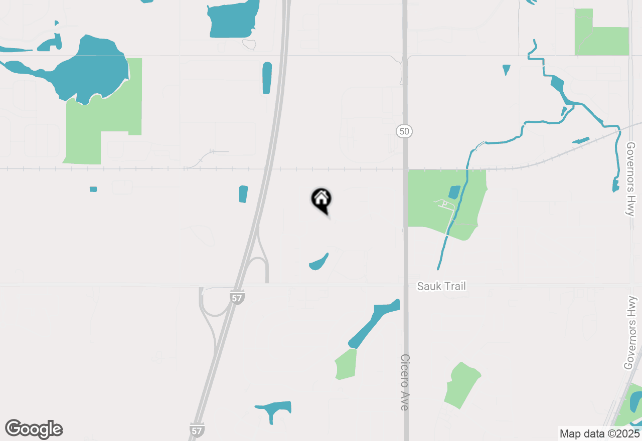 Map of 5017 Harbor Lane, Richton Park, IL 60471