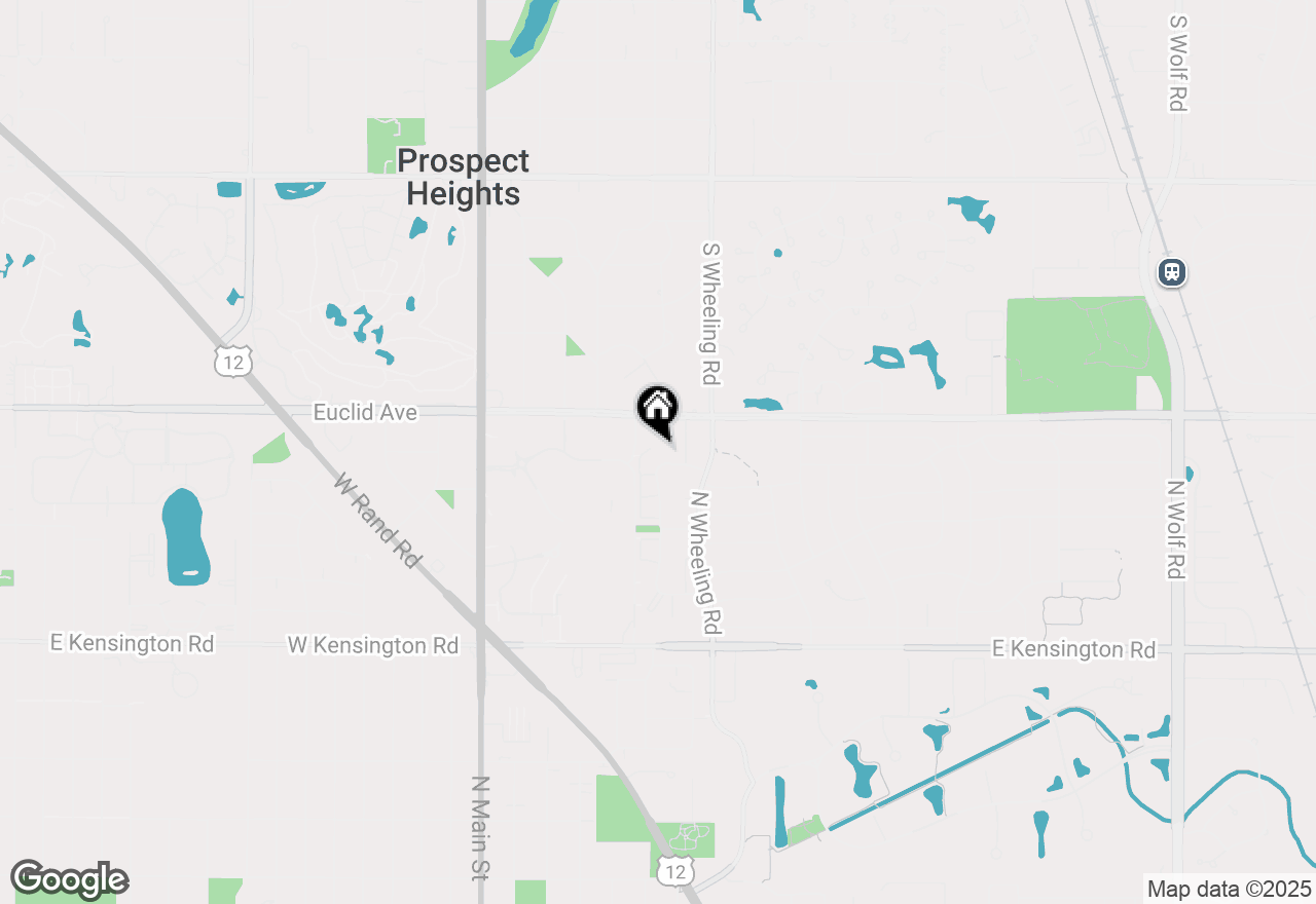 Map of 1222 N Boxwood Drive, Mount Prospect, IL 60056