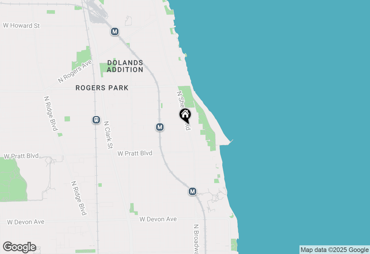 Map of 6954 N Sheridan Road #203, Chicago, IL 60626