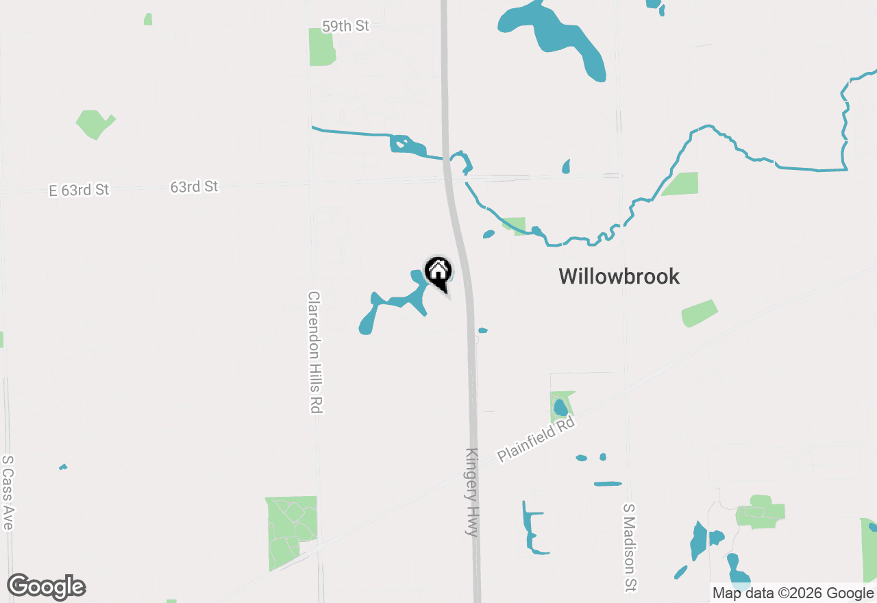 Map of 21 Kyle Court, Willowbrook, IL 60527