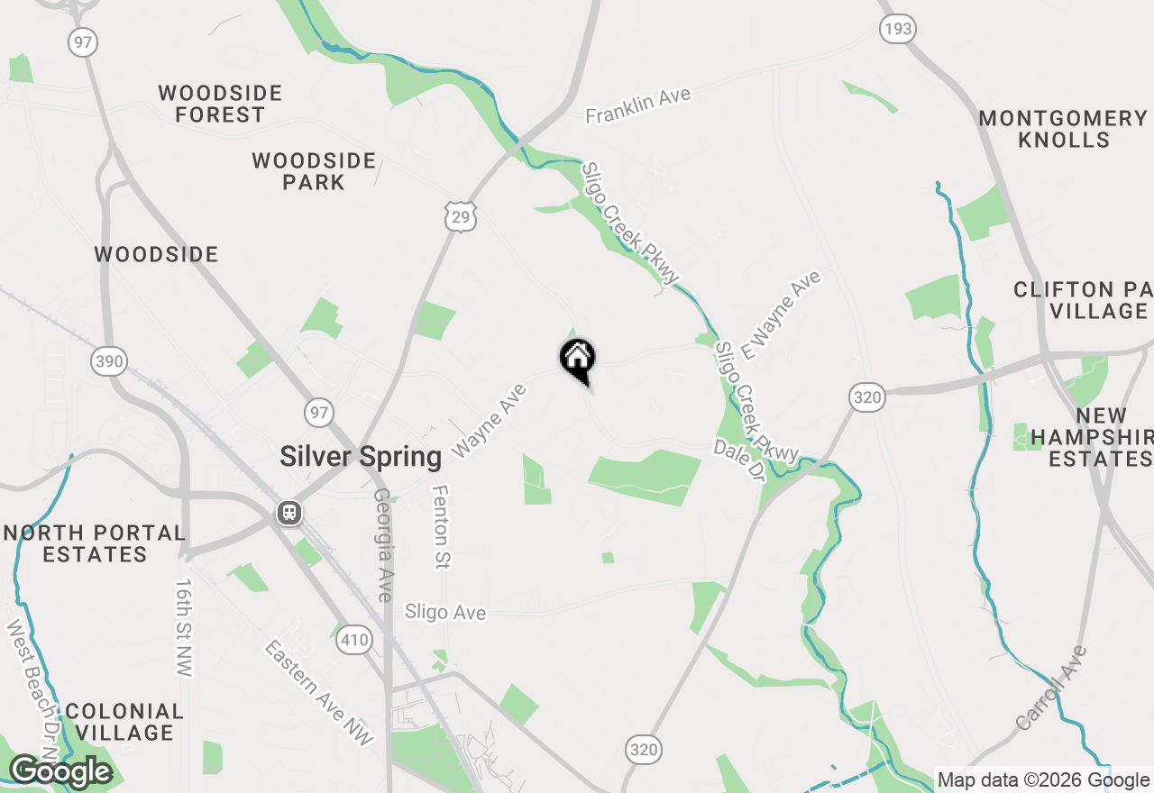 Map of 402 Dale Drive, Silver Spring, MD 20910