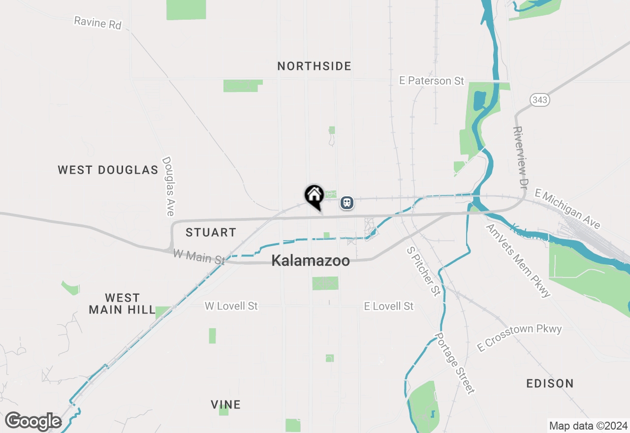 Map of 326 W Kalamazoo Avenue, Kalamazoo, MI 49007