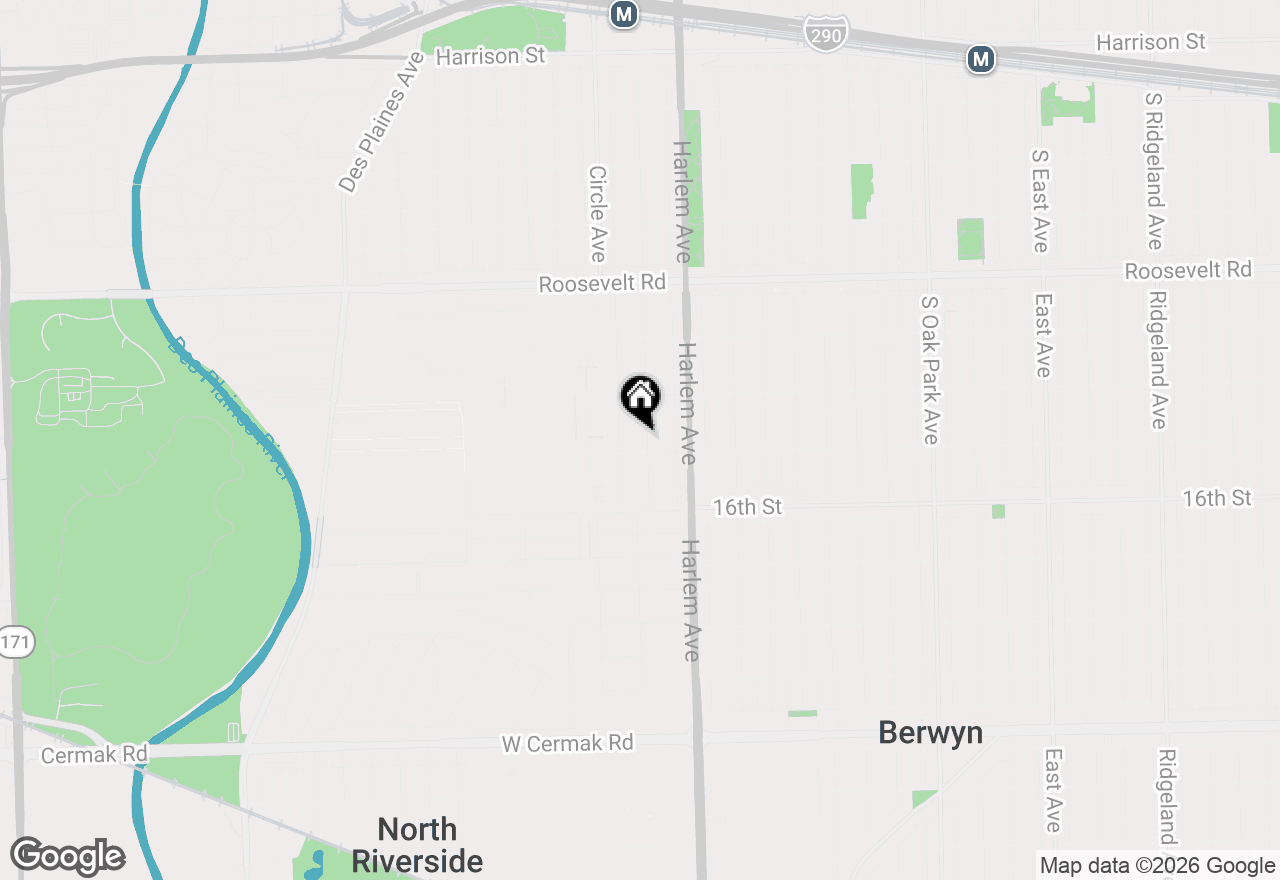 Map of 1436 Marengo Avenue #2R, Forest Park, IL 60130