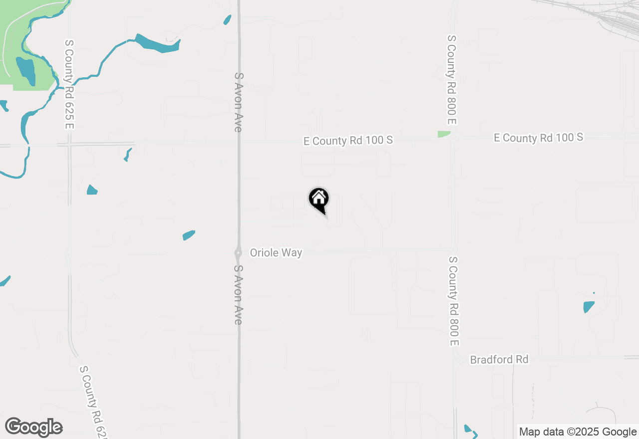 Map of 1351 Turner Trace Place N, Avon, IN 46123