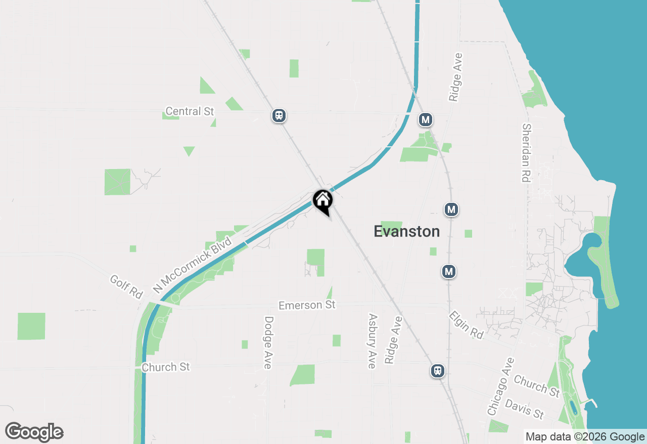 Map of 2144 Ashland Avenue #3, Evanston, IL 60201