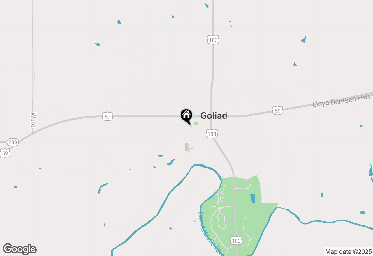 Map of 102-110 N Courthouse Square, Goliad, TX 77963