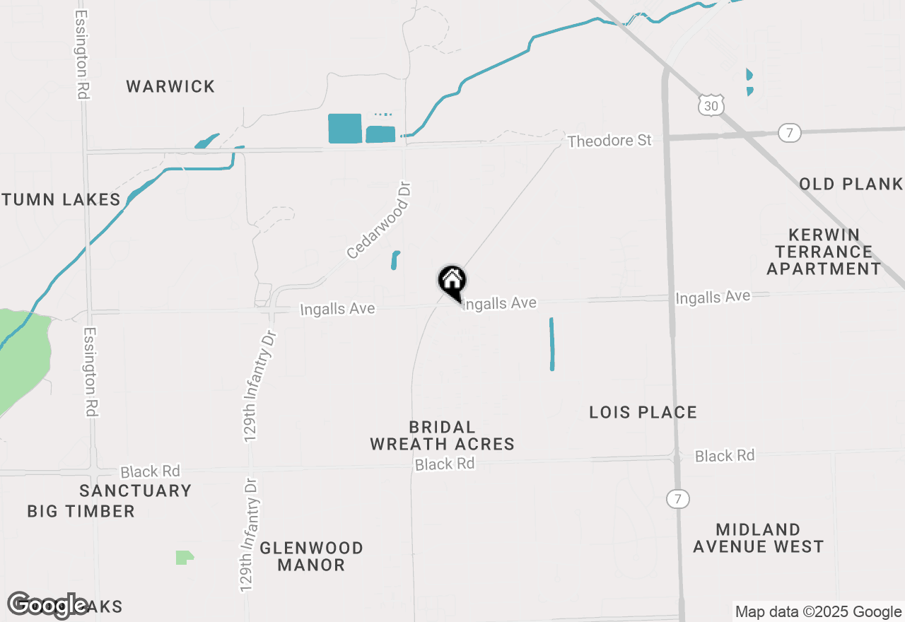 Map of 1115 Brentwood Place, Joliet, IL 60435