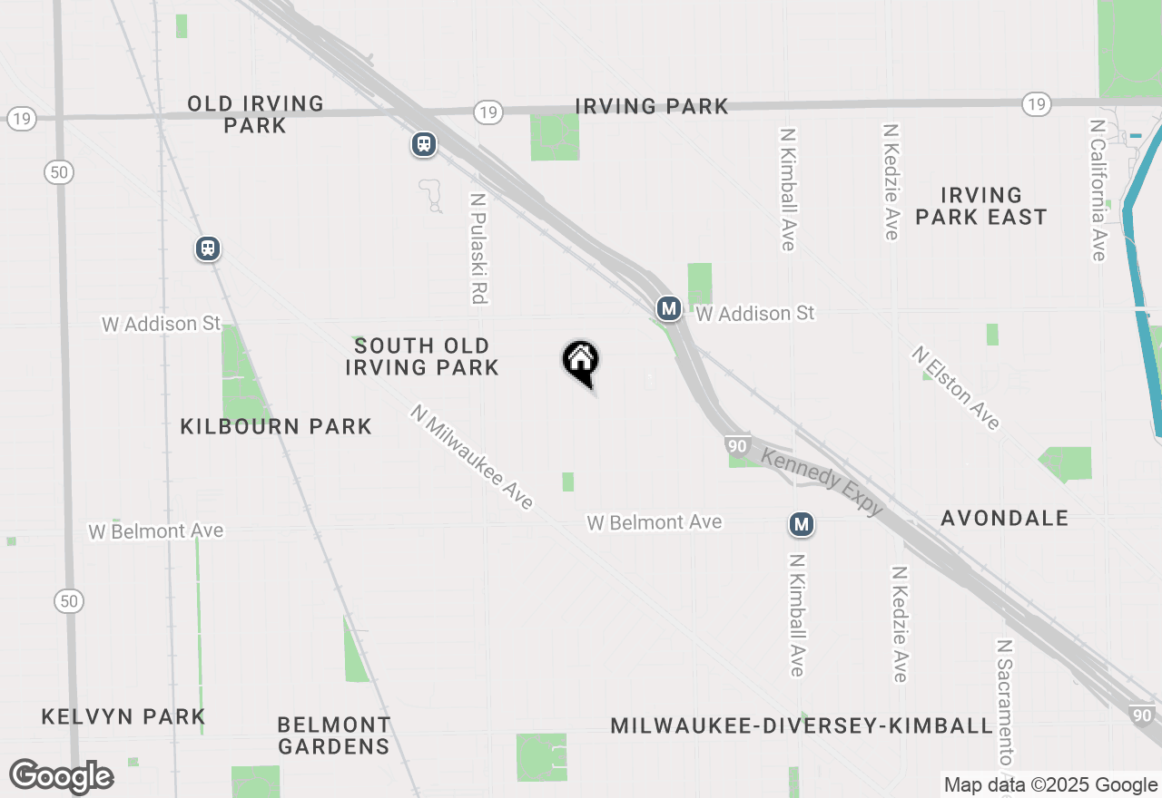Map of 3422 N Hamlin Avenue #1, Chicago, IL 60618