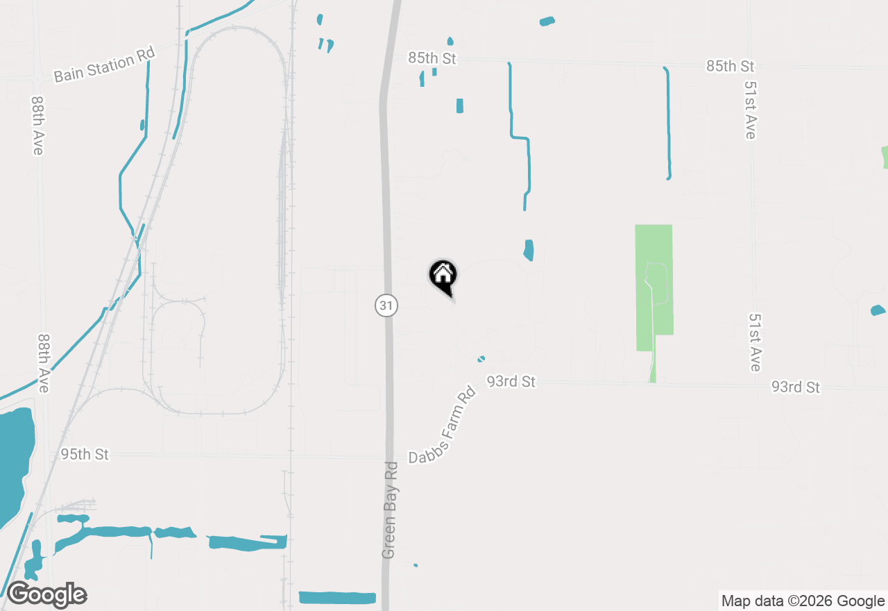 Map of 9110 Creekside Cir, Pleasant Prairie, WI 53158