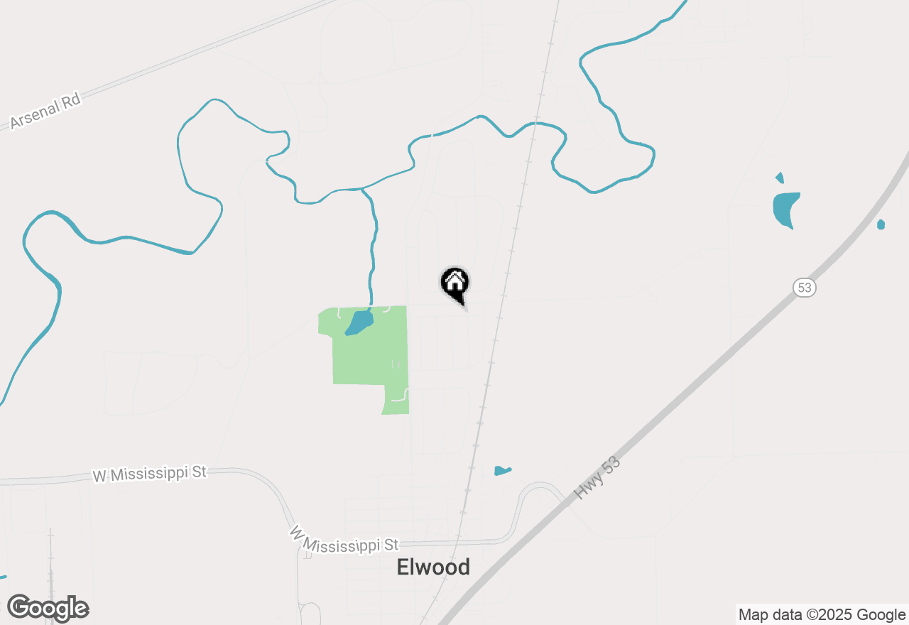 Map of 205 Fox Run Drive, Elwood, IL 60421