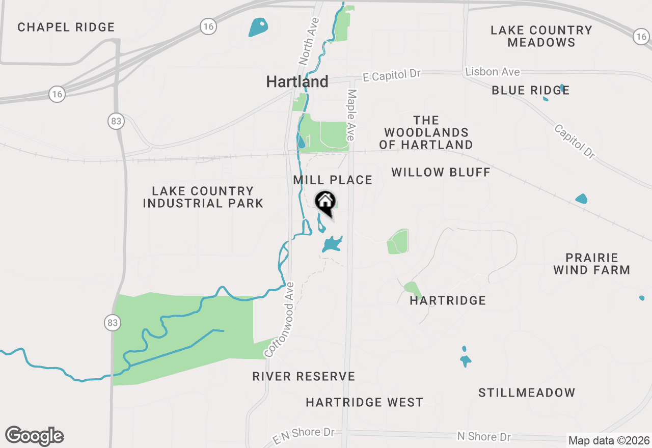 Map of 267 Cardinal Ln, Hartland, WI 53029