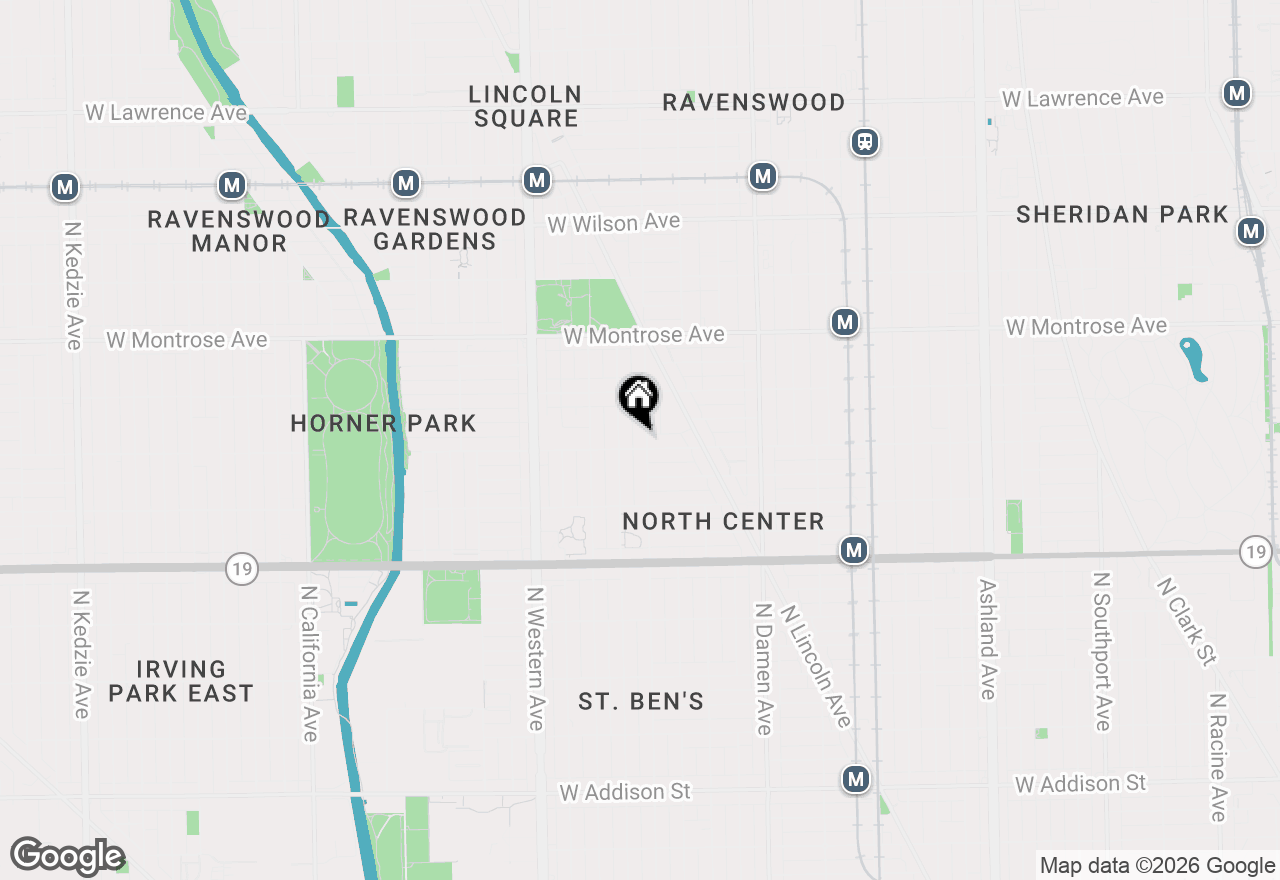 Map of 4208 N Leavitt Street #2, Chicago, IL 60618