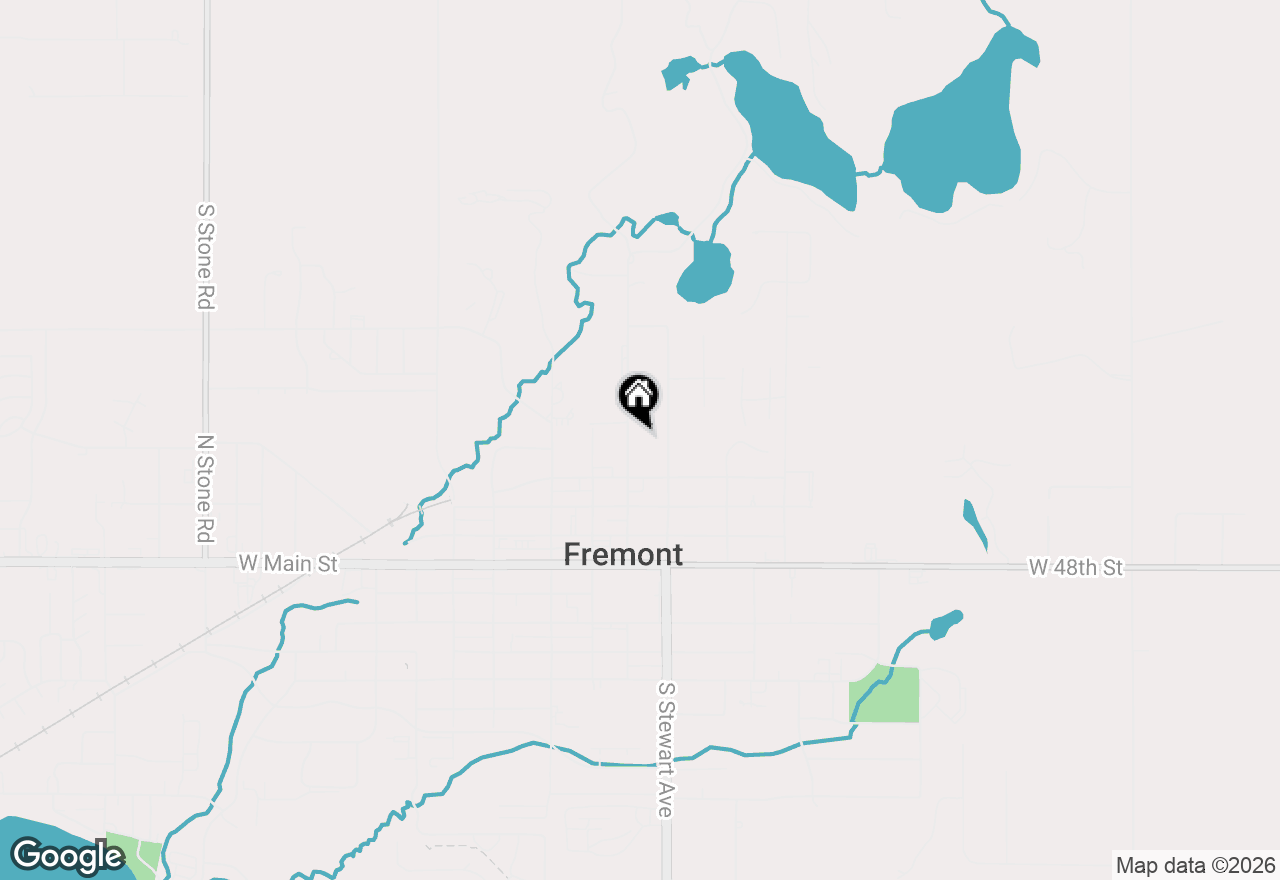 Map of 412 N Darling Avenue, Fremont, MI 49412