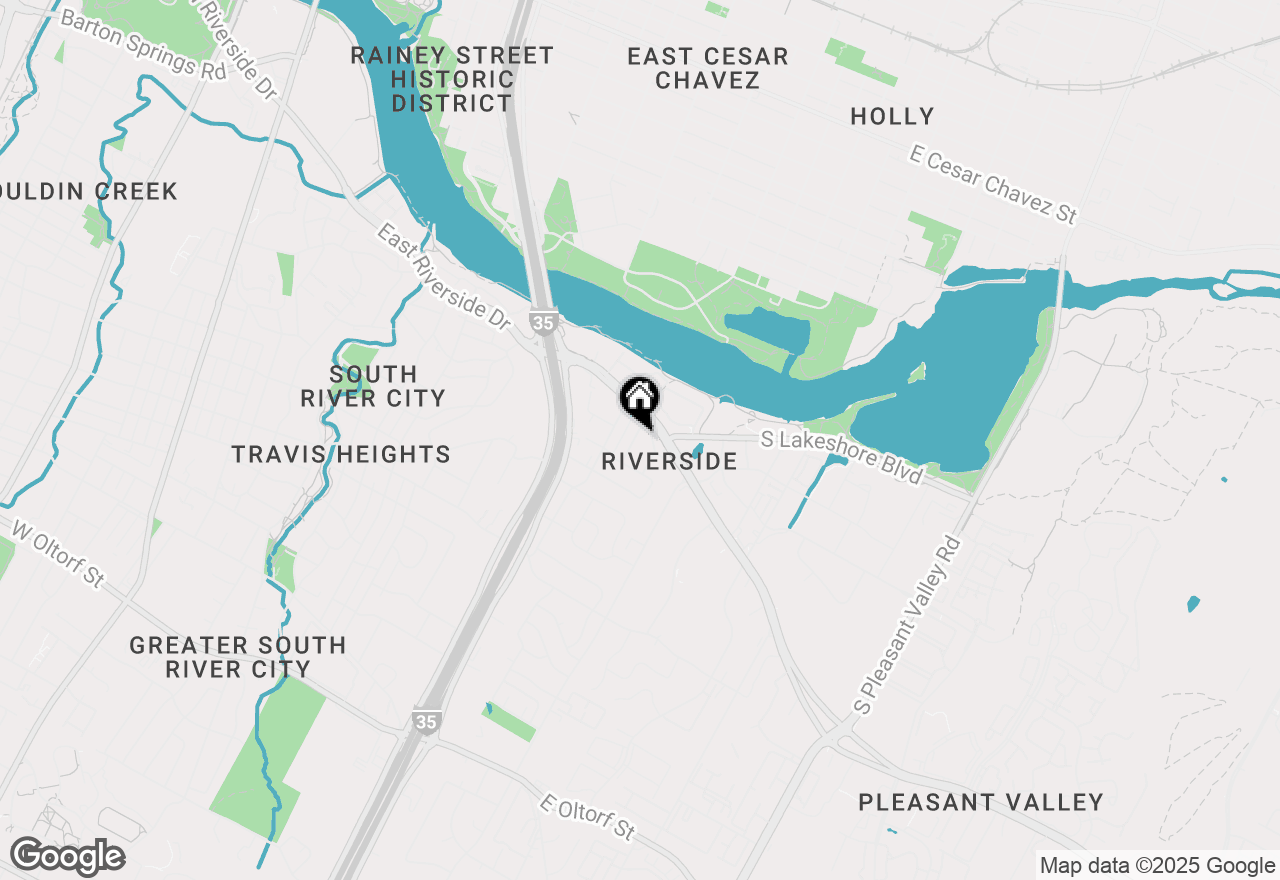 Map of 1105 Upland Dr, Austin, TX 78741