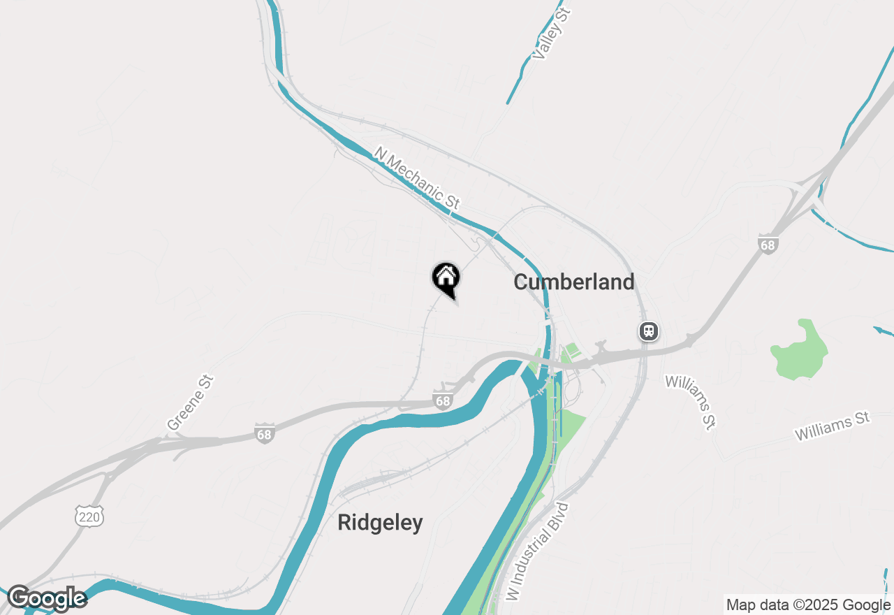 Map of 303 Washington Street, Cumberland, MD 21502