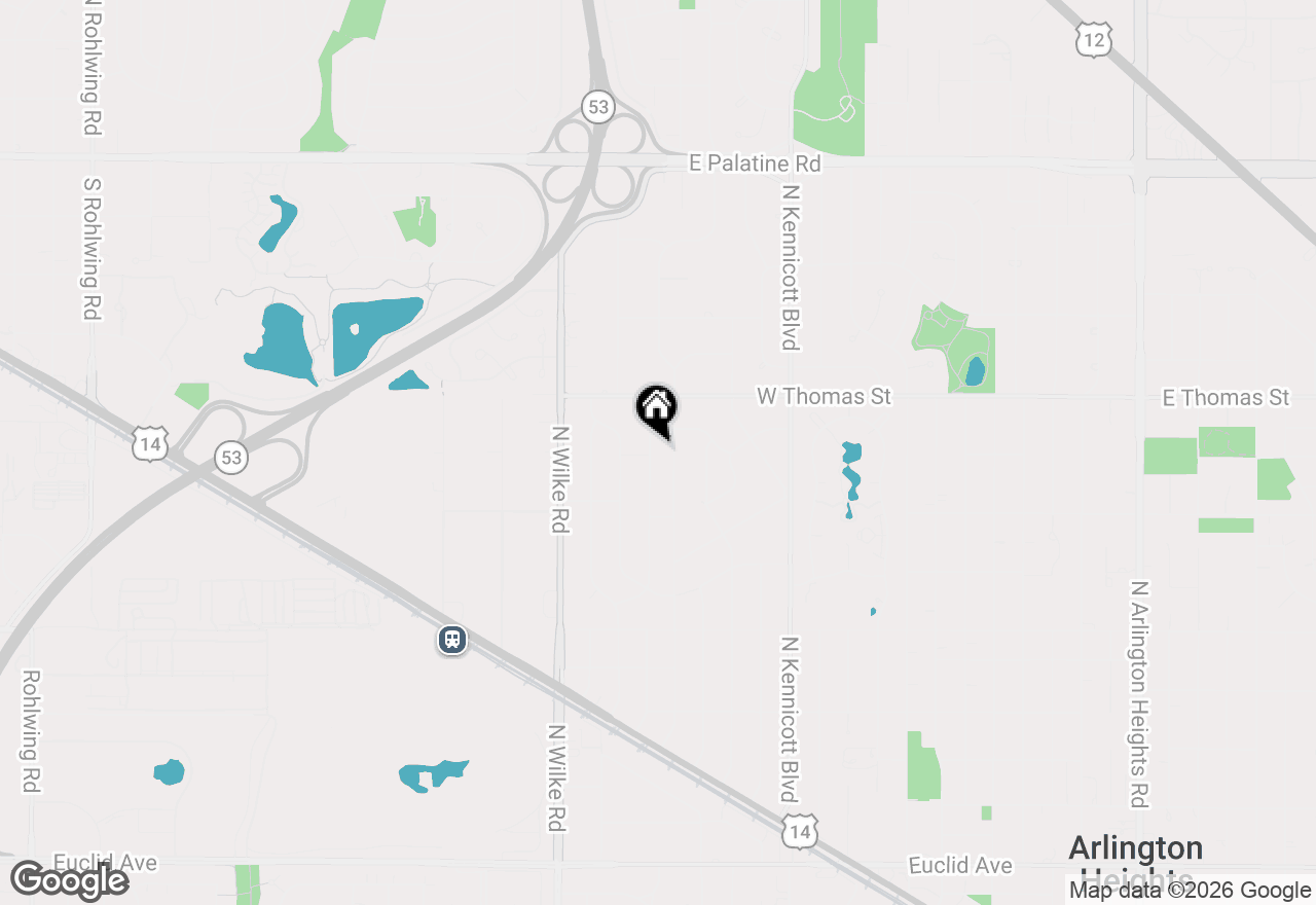 Map of 1401 N Illinois Avenue, Arlington Heights, IL 60004