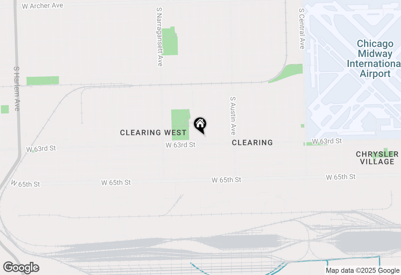 Map of 6239 S Melvina Avenue, Chicago, IL 60638