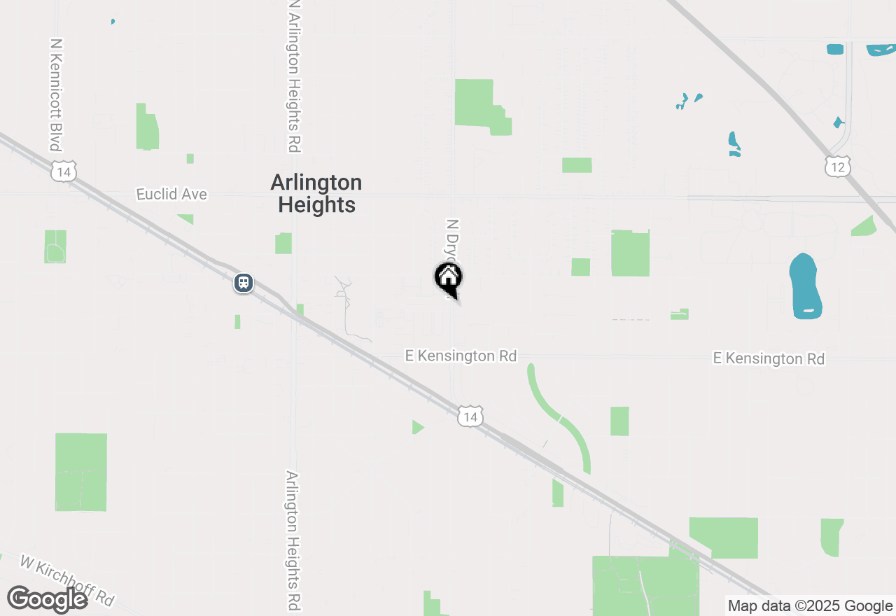 Map of 56 N Dryden Place, Arlington Heights, IL 60004