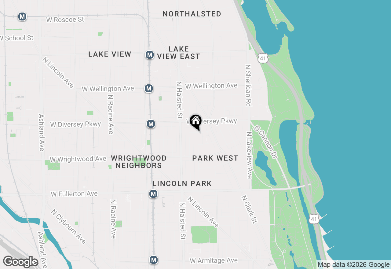 Map of 2680 N Orchard Street #1, Chicago, IL 60614