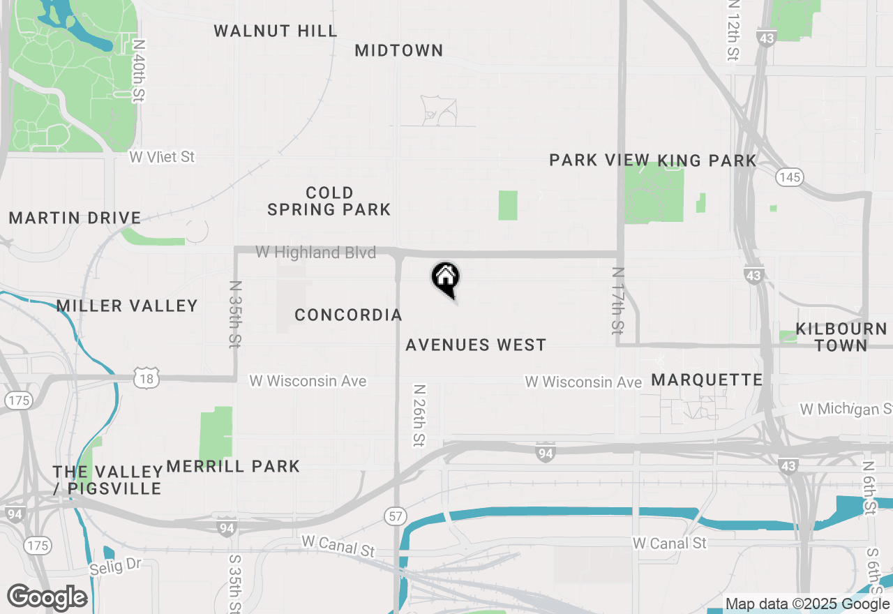 Map of 910 N 25th St, Milwaukee, WI 53233