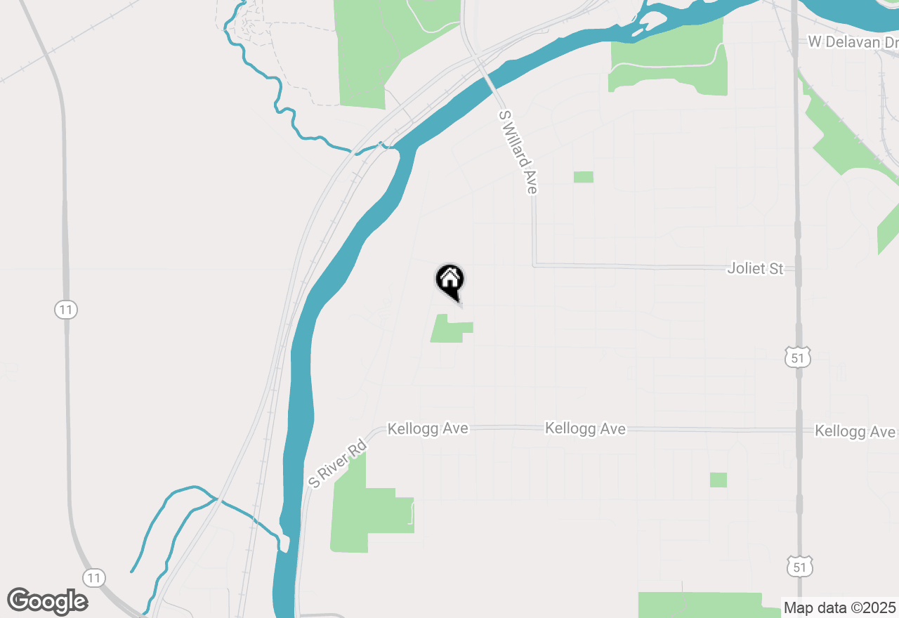 Map of 1704 Pershing Place, Janesville, WI 53546