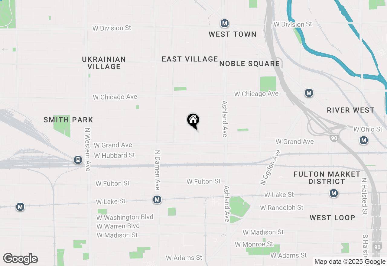 Map of 535 N Wood Street, Chicago, IL 60622