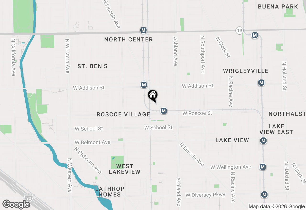 Map of 1748 W Newport Avenue, Chicago, IL 60657