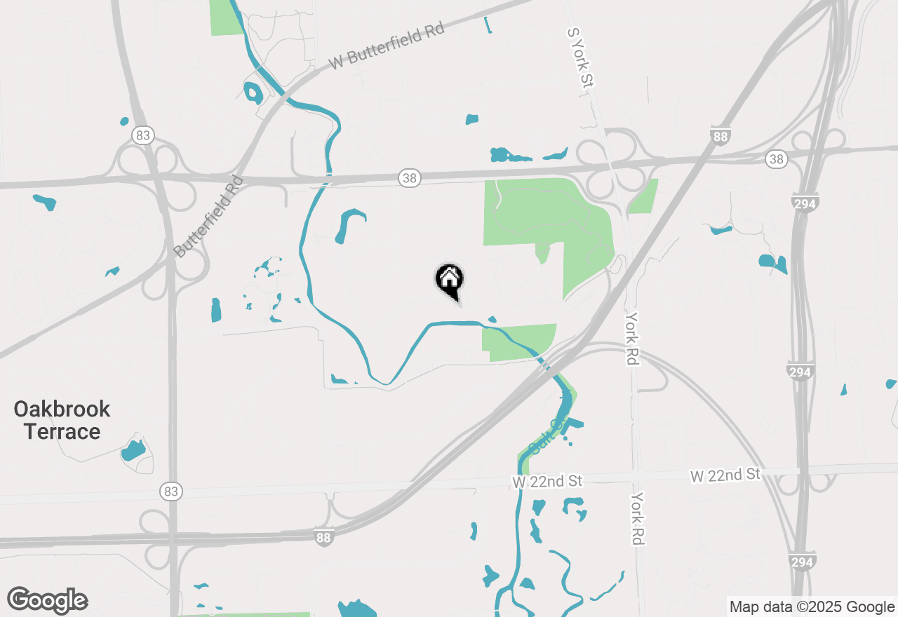 Map of 817 Merry Lane, Oak Brook, IL 60523