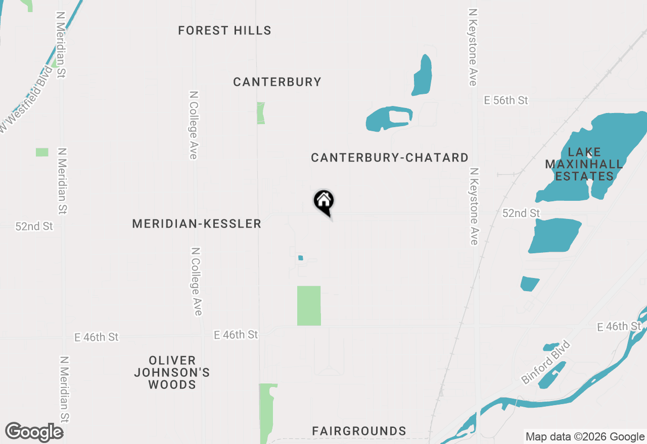 Map of 5163 Indianola Avenue, Indianapolis, IN 46205