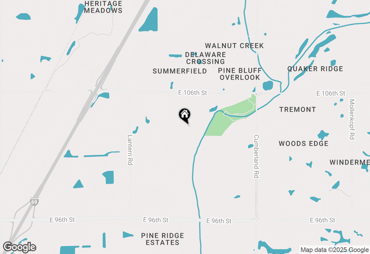 Map of 9262 Muir Lane, Fishers, IN 46037