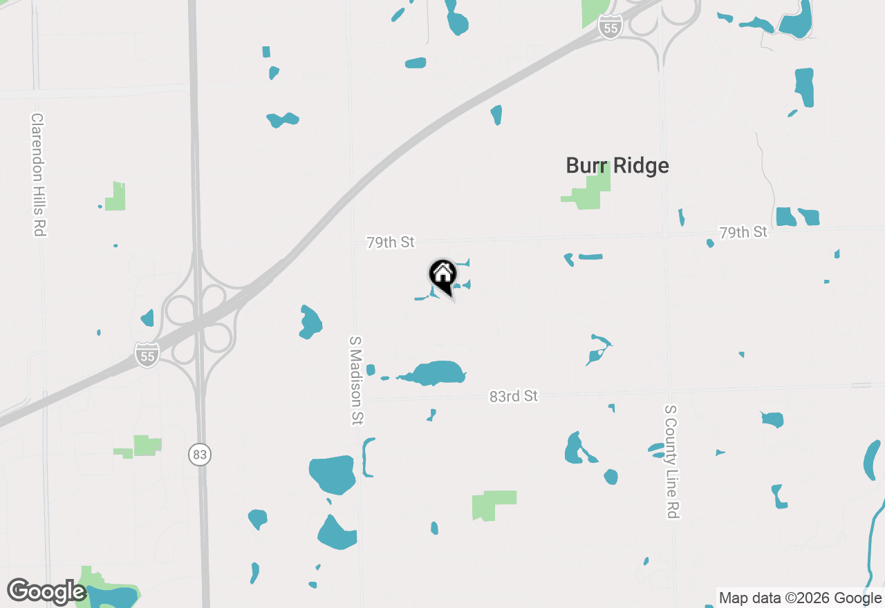 Map of 28 Lake Ridge Club Drive, Burr Ridge, IL 60527