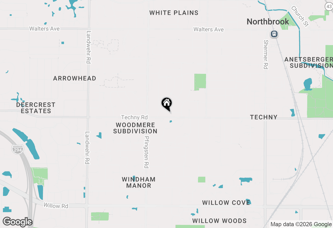 Map of 2631 Mulberry Lane, Northbrook, IL 60062