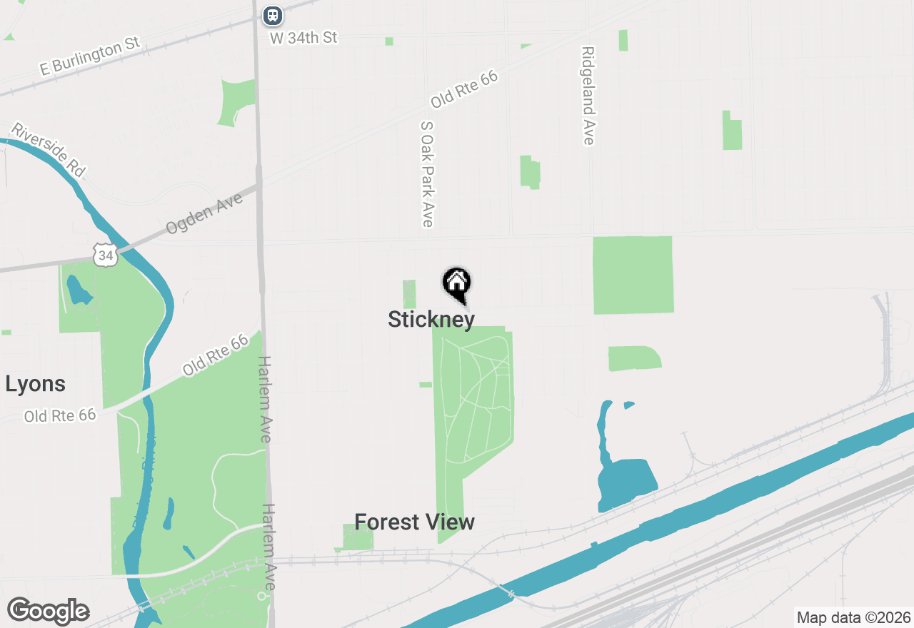 Map of 6718 41st Street, Stickney, IL 60402