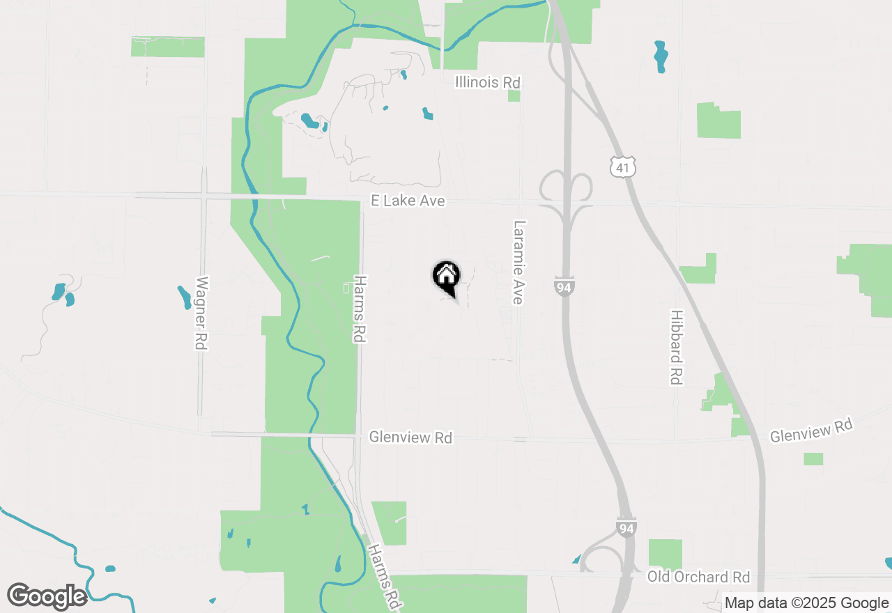 Map of 1115 Hunter Road, Glenview, IL 60025