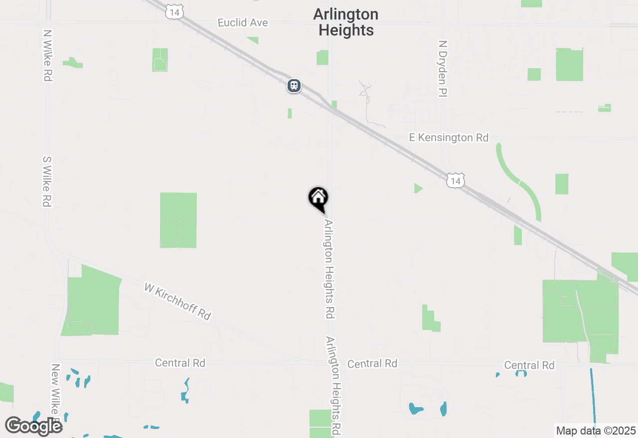 Map of 104 E Park Street, Arlington Heights, IL 60005