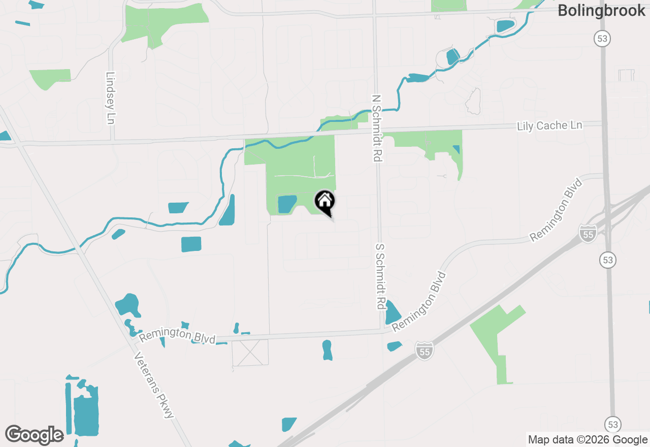 Map of 601 Kingsbrooke Crossing, Bolingbrook, IL 60440