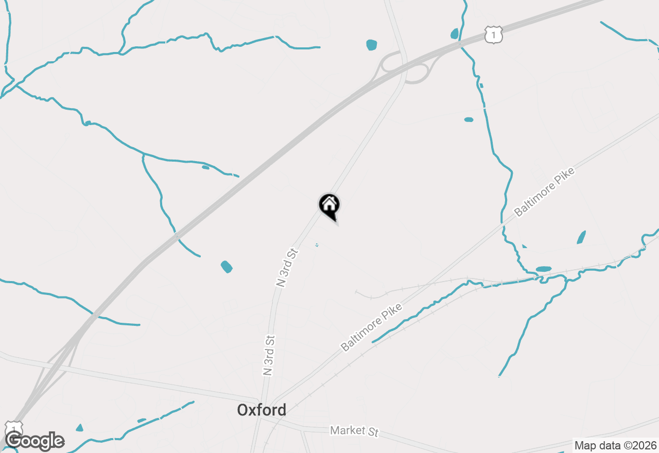 Map of 158 & 172 Limestone Road, Oxford, PA 19363