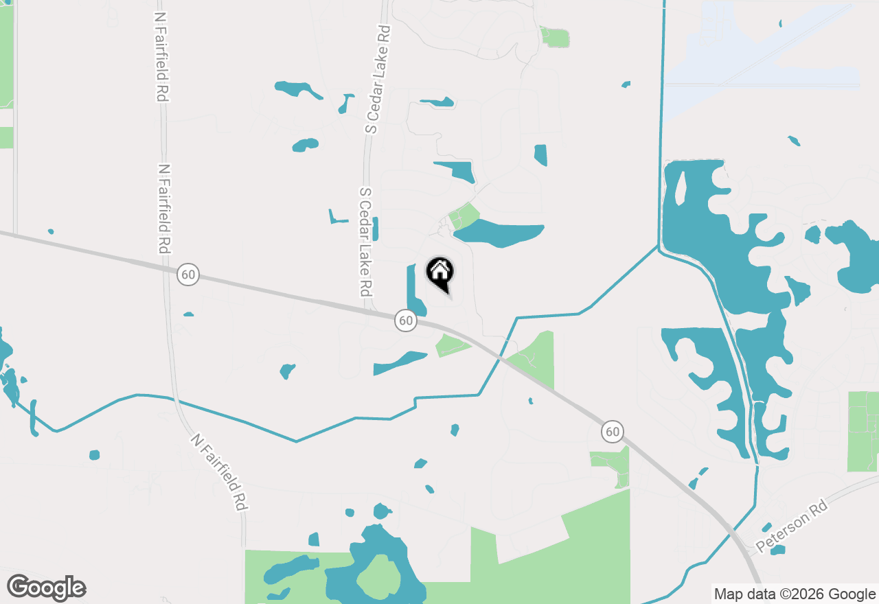 Map of 1858 S Fallbrook Drive, Round Lake, IL 60073